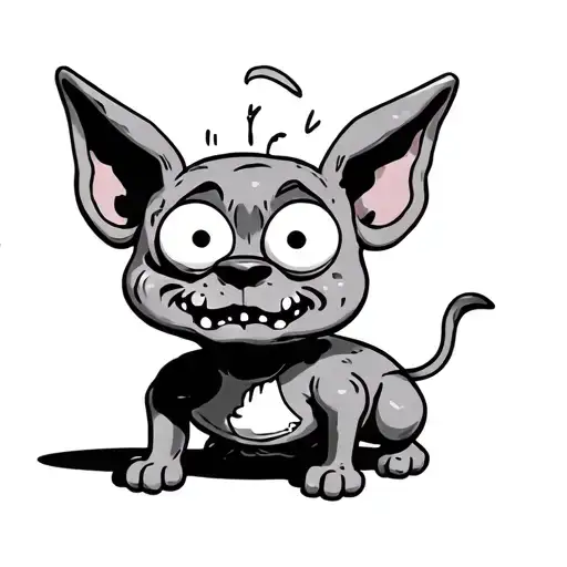 Courage The Cowardly Dog tattoo design idea