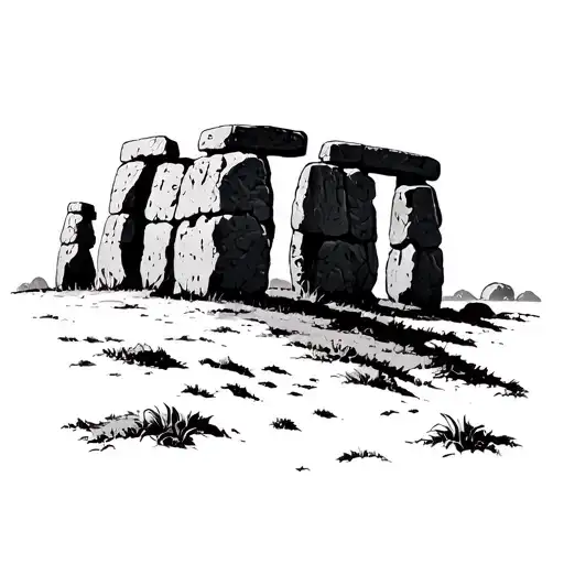 Stonehenge tattoo design idea