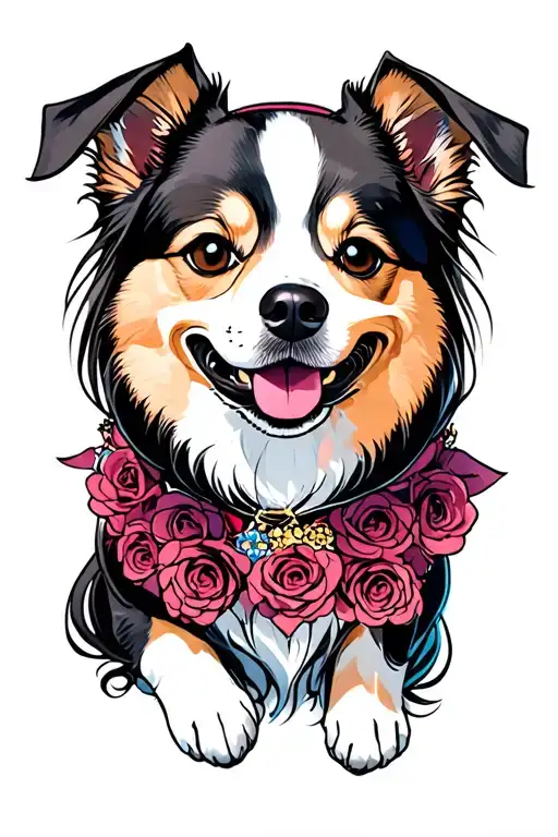 divine dogs megumi tattoo design idea