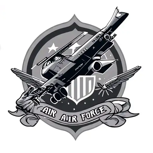 Air Force tattoo design idea