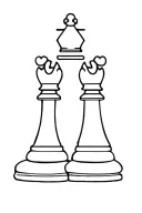 chess pieces queen tattoo design idea