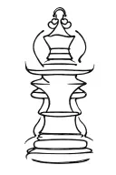 chess pieces queen tattoo design idea