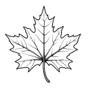 maple leaf with heart morphing tattoo design idea
