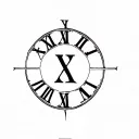 1995 Roman's numerals tattoo design idea