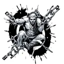 dv survivor breaking chains tattoo design idea