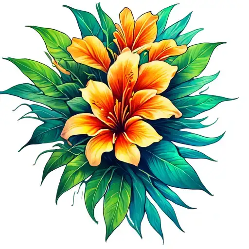 Flip -flop tattoo design idea