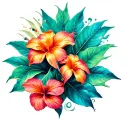 Flip -flop tattoo design idea