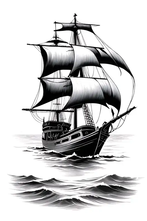 Catch the trade winds in your sails. Explore. Dream. Discover. tattoo design idea
