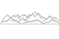 mountain, sinus heartbeat line tattoo design idea