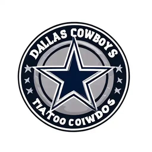 Dallas Cowboys trophy tattoo design idea