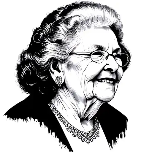 Grandma Memorial tattoo design idea