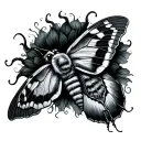 Sleep Token Moth tattoo design idea