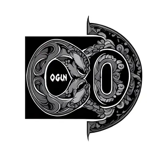 Ogun tattoo design idea