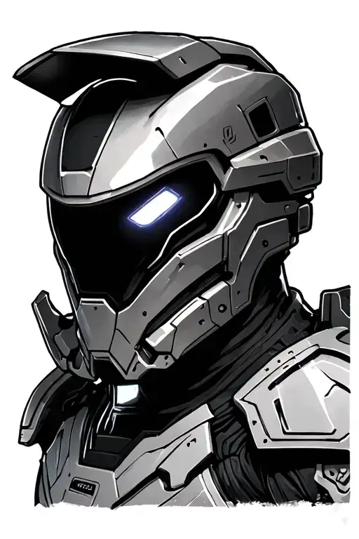 mass effect N7 armour tattoo design idea