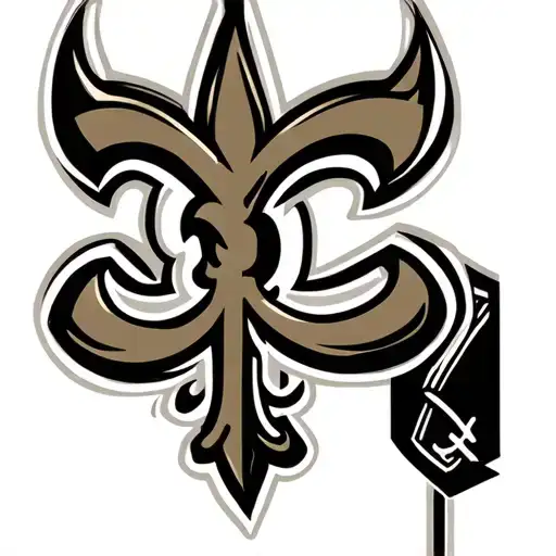 New Orleans Saints NFL Logo within a Penny tattoo design idea