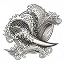 Surf tattoo design idea