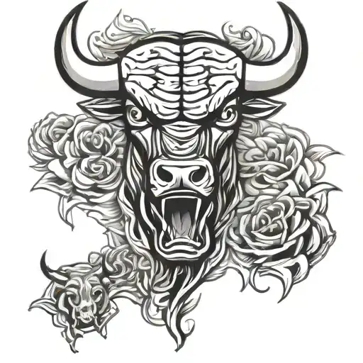 Chicago bulls tattoo design idea