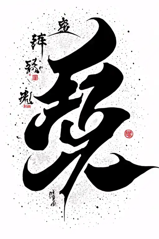 kanji "love" tattoo design idea