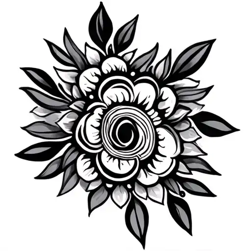 Otomi tribe tattoo design idea