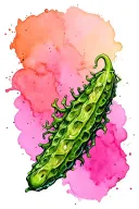 zombie pickle tattoo design idea