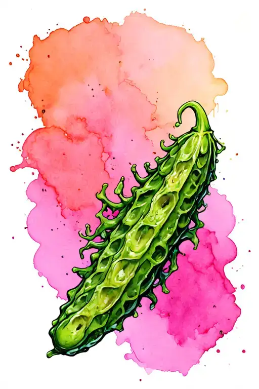 zombie pickle tattoo design idea