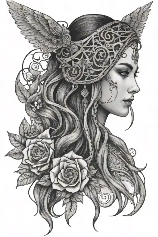 ACOTAR Suriel tattoo design idea