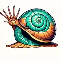 turbo snail tattoo design idea