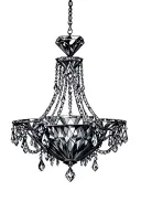diamonds and chandelier design tattoo design idea