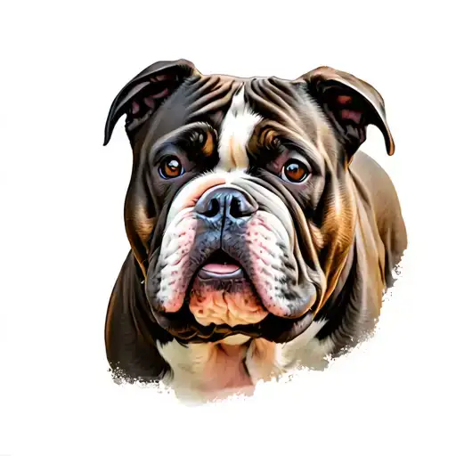 american bully tattoo design idea