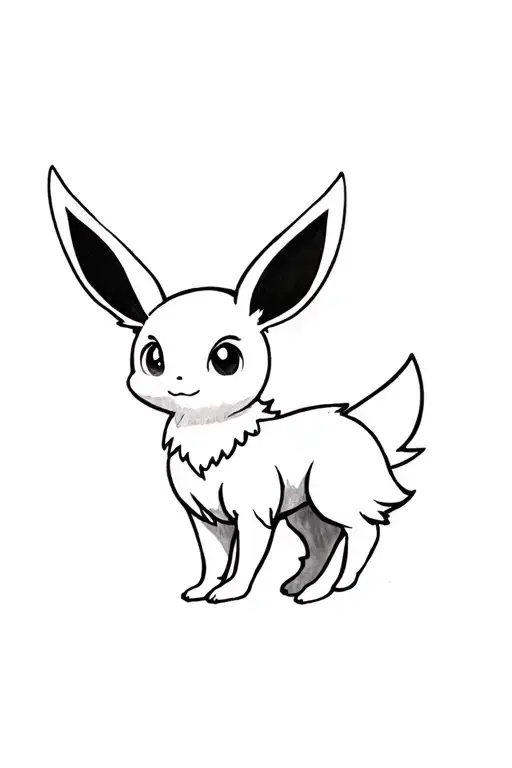 eevee evolution tattoo design idea