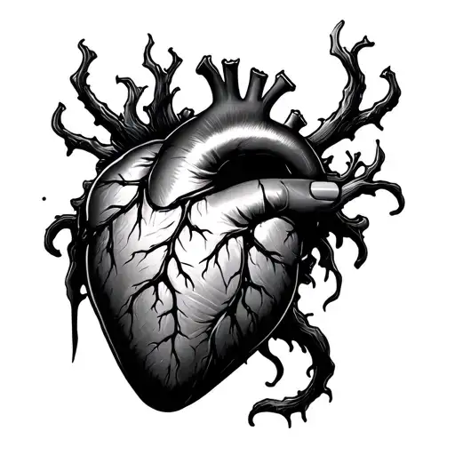 Heart Attack tattoo design idea