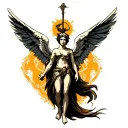 archangel Raphael tattoo design idea