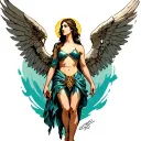 archangel Raphael tattoo design idea