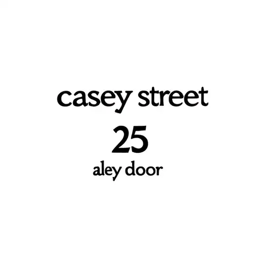 "25 casey street" closed door tattoo design idea