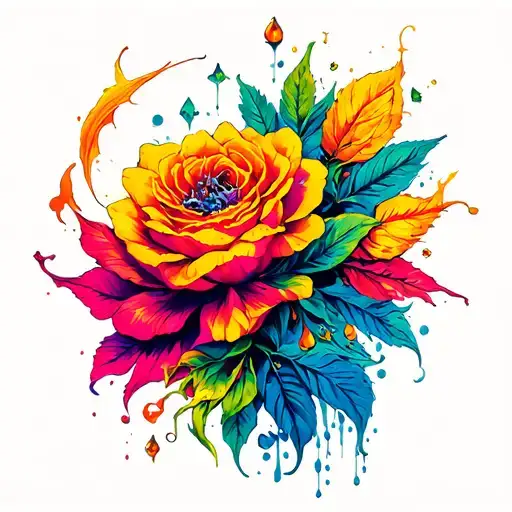 "CinCity Art" text banner tattoo design idea