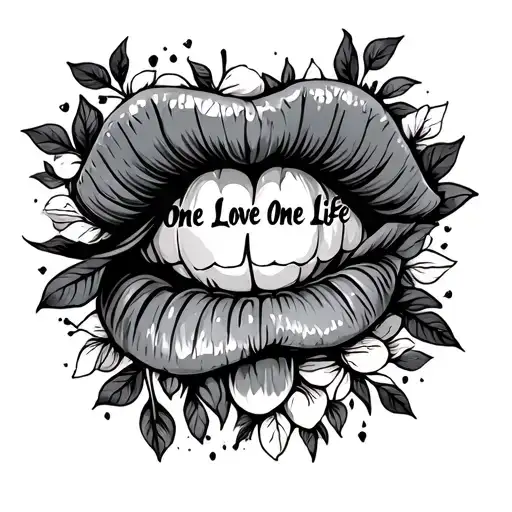 One Love One Life tattoo design idea