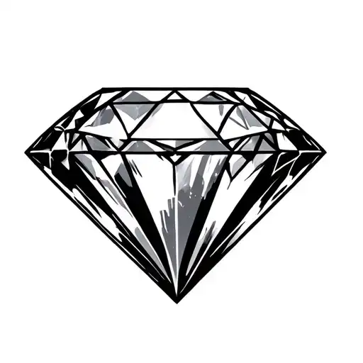 diamond in the rough tattoo design idea