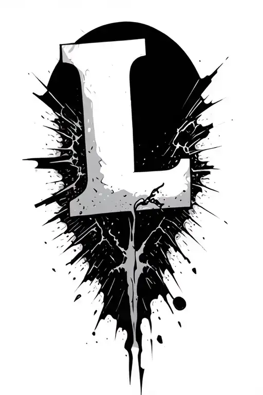 motorcycle crash into wall, explain the scar, that looks like a "L" tattoo design idea