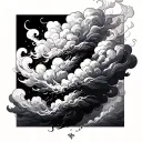 Filler Clouds and Smoke tattoo design idea