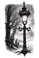 Narnia Lampost tattoo design idea