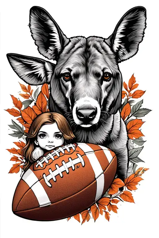 Tennessee, wildlife, football, and daughter tattoo design idea