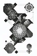 brain and perception defines your world tattoo design idea