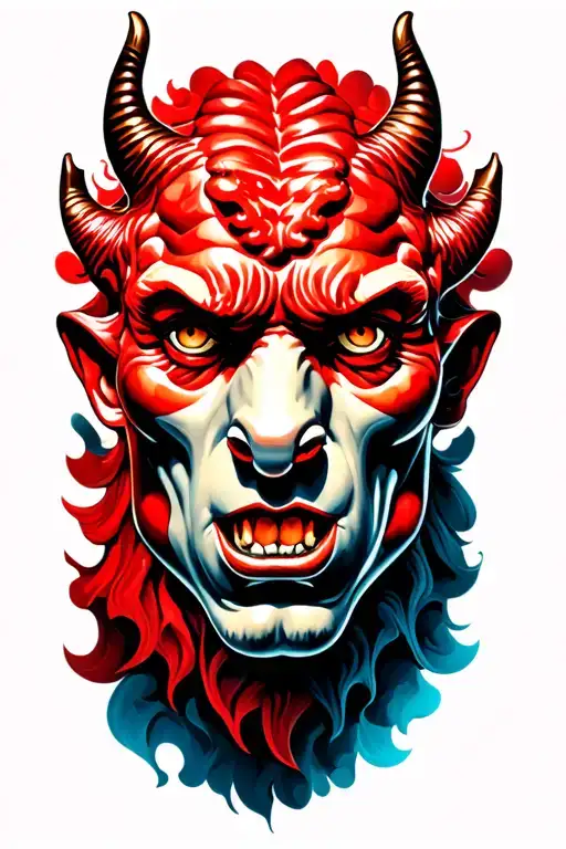 manchester united red devil tattoo design idea