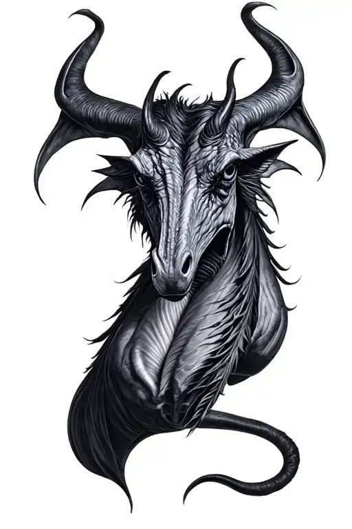 thestral tattoo design idea