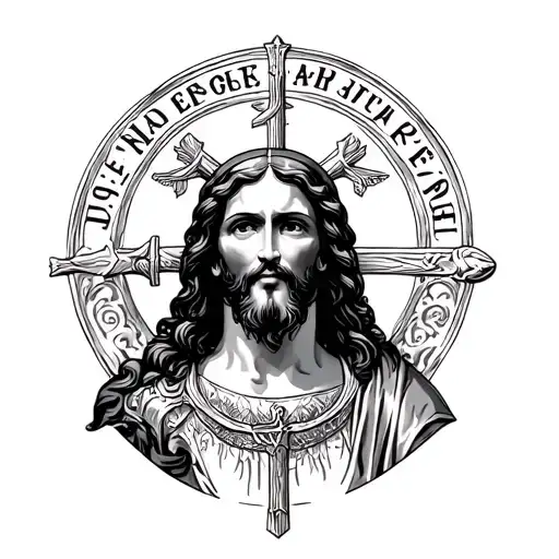 Ave Christus Rex tattoo design idea