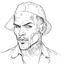 risk taker gangster tattoo design idea