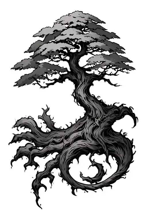 Gaara curse mark with a poison tree tattoo design idea