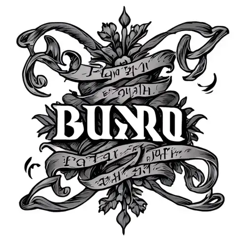 Latin Words tattoo design idea