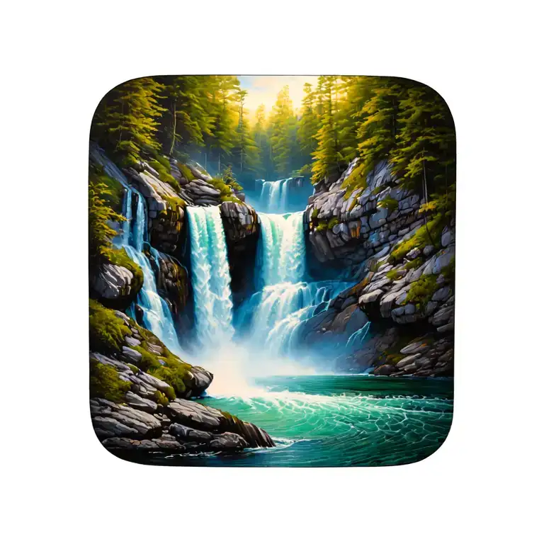 Square Svaroga Waterfall Gora tattoo design idea