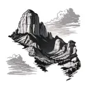 Zion National Park tattoo design idea